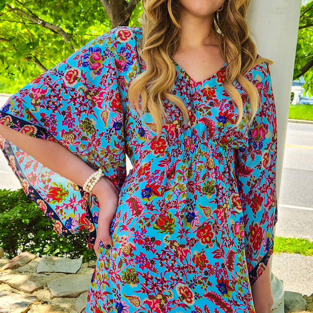 Bali Tunic Dress Blue