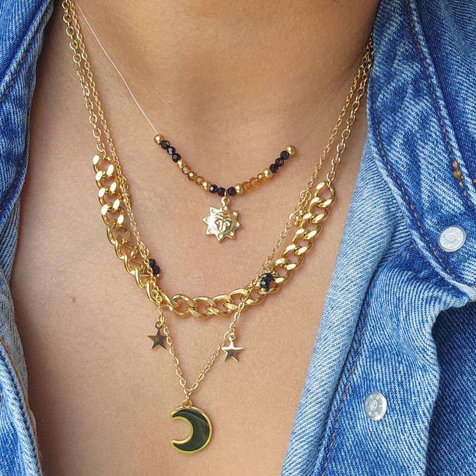 Moon & Star Necklace