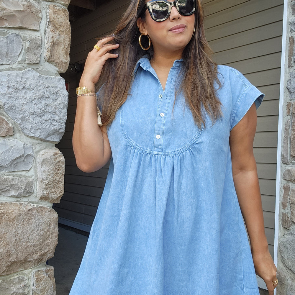 
                      
                        Eliana Denim Dress
                      
                    