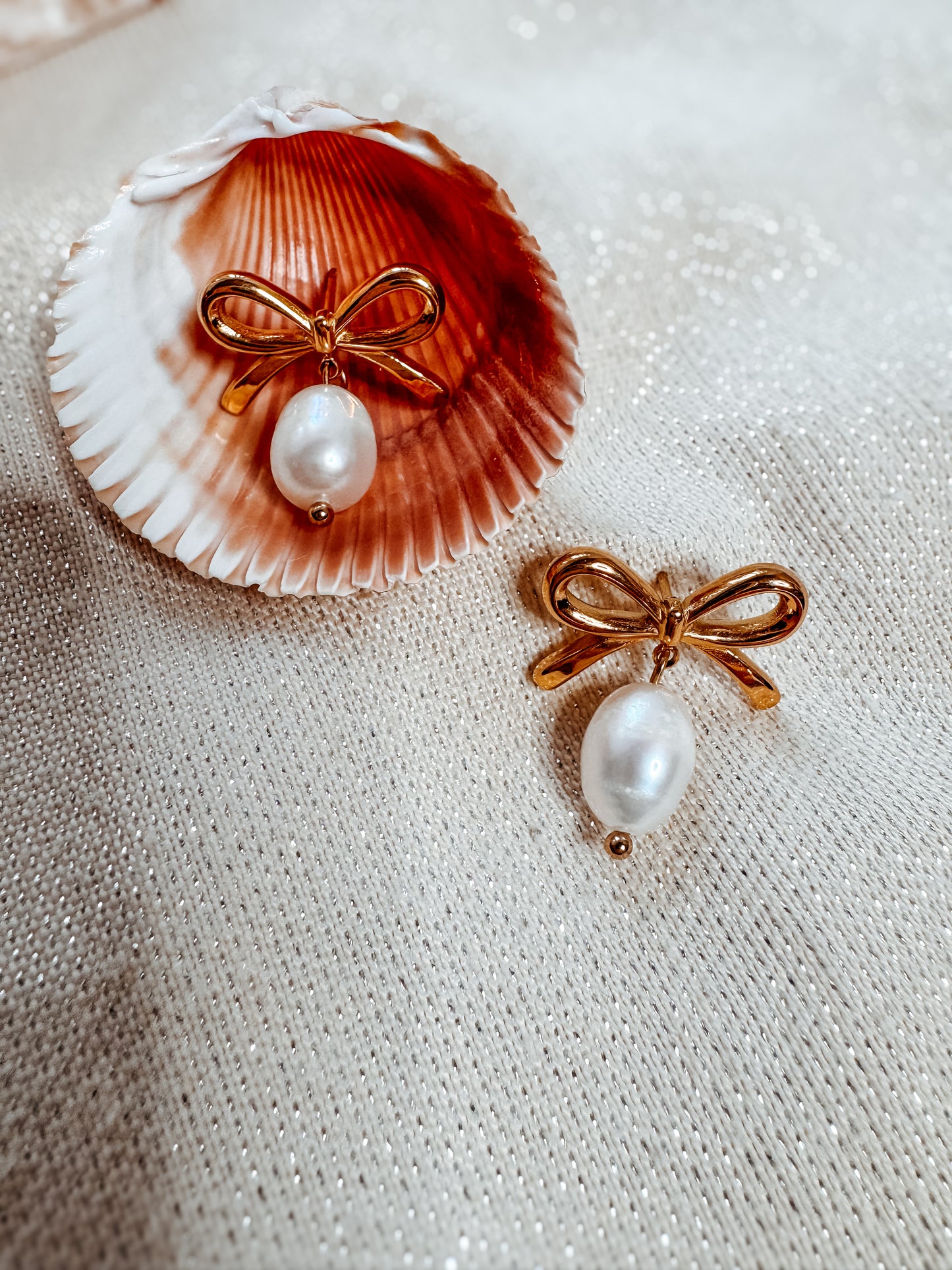 Kate Bow Pearl Stud Earrings