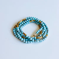 Stone Wrap - Blue Howlite