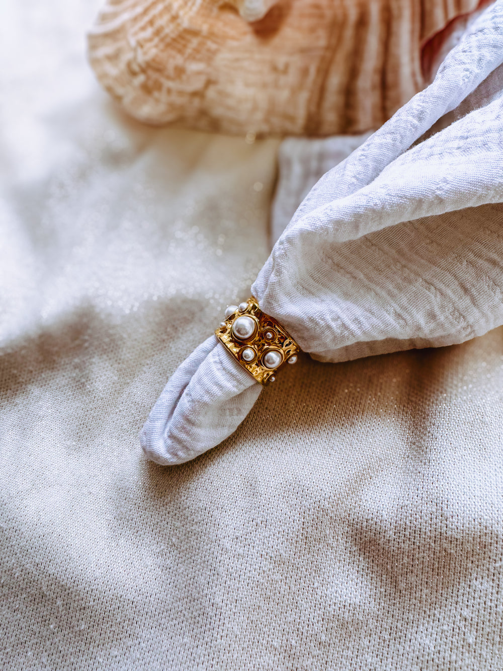 Perla Ring Gold Adjustable