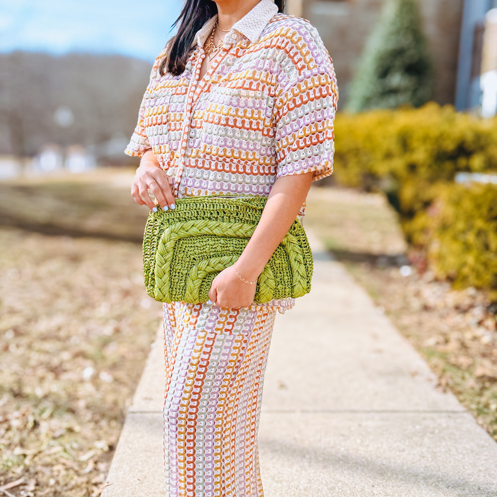 
                      
                        Green Raffia Bag
                      
                    