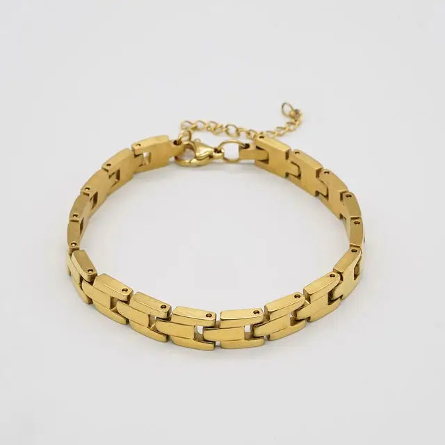 Angela Square Link Bracelet