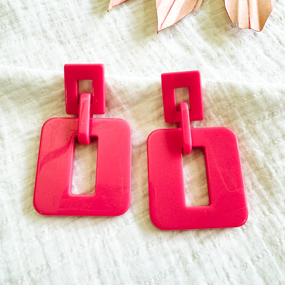 Freya Pink Earrings