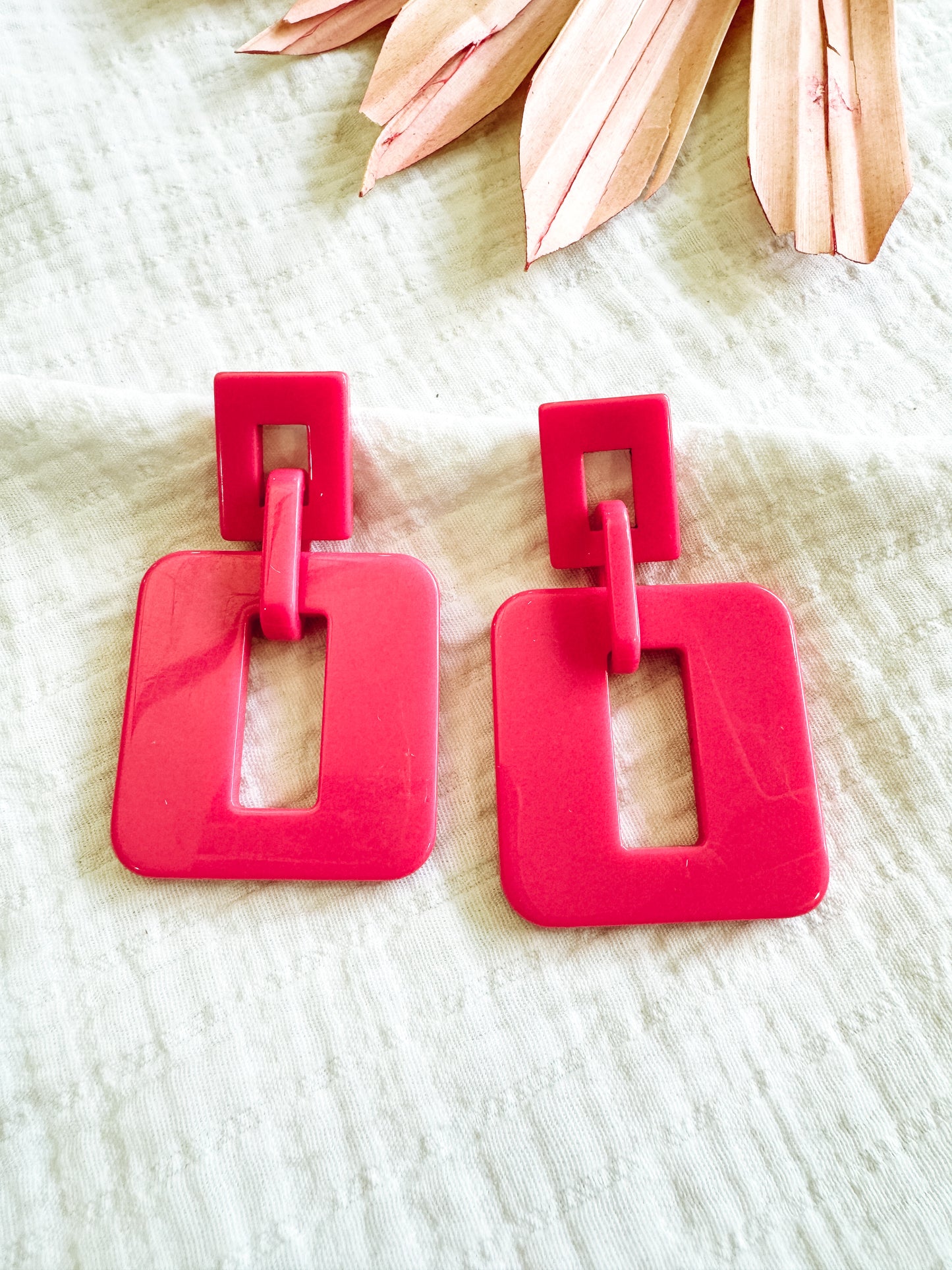 Freya Pink Earrings