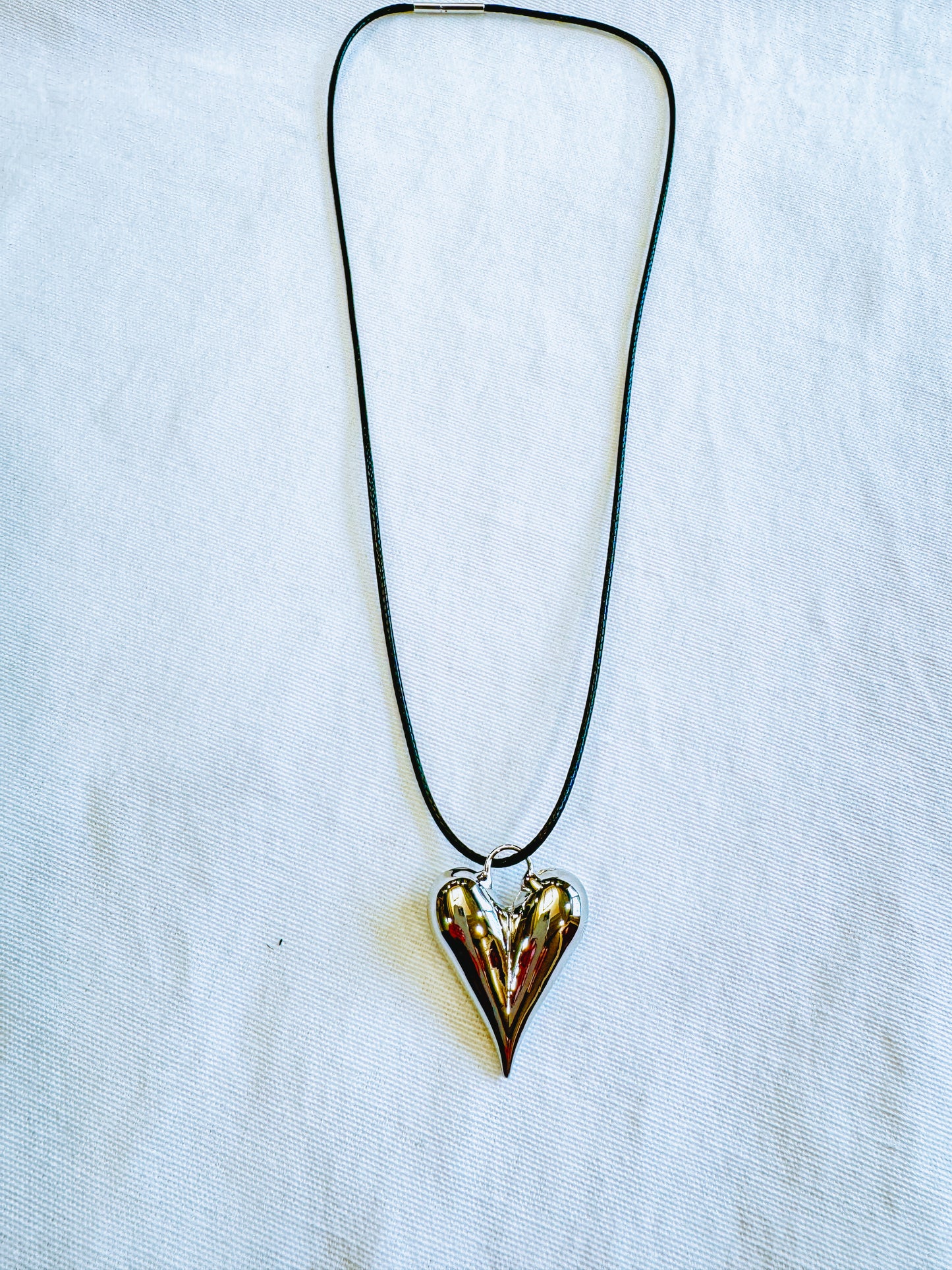 Vale Heart Silver Necklace