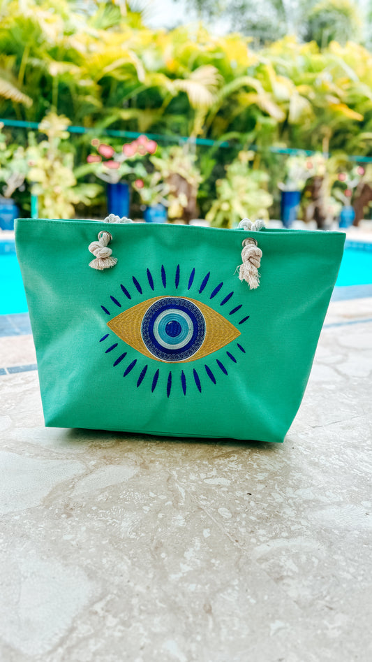 Cabana Beach Bag Mint