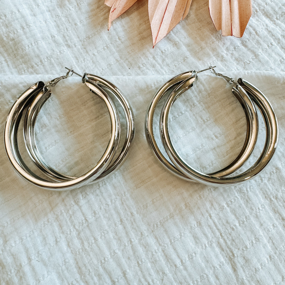 Amy Silver Hoops