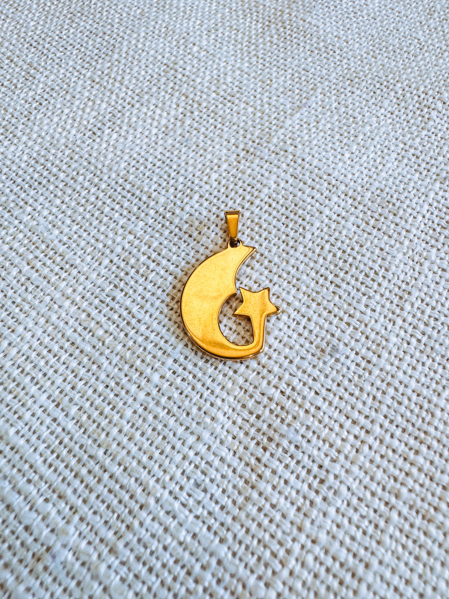 Moon and Star Charm 