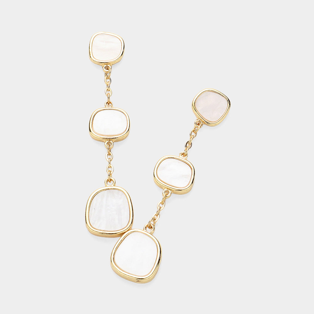 Mother of Pearl Dangle Earrings