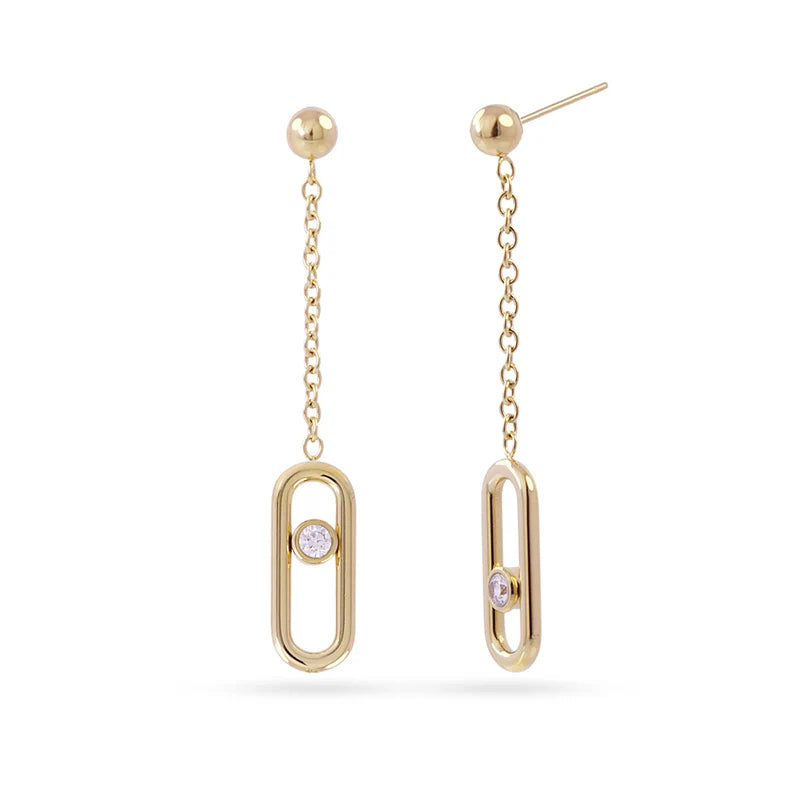 Drop Gold Earrings, Annapolis MD 