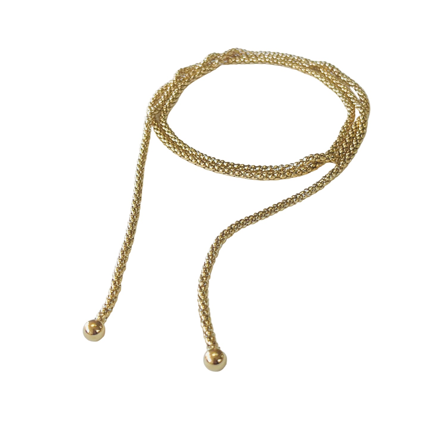 Vintage Gold Chain Necklace on a light background