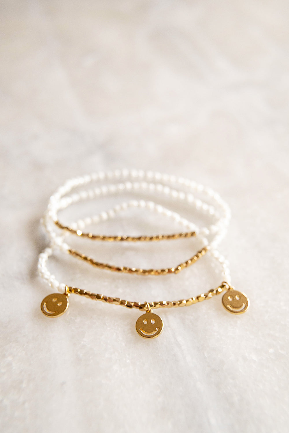 Smiley Face Bracelet Set