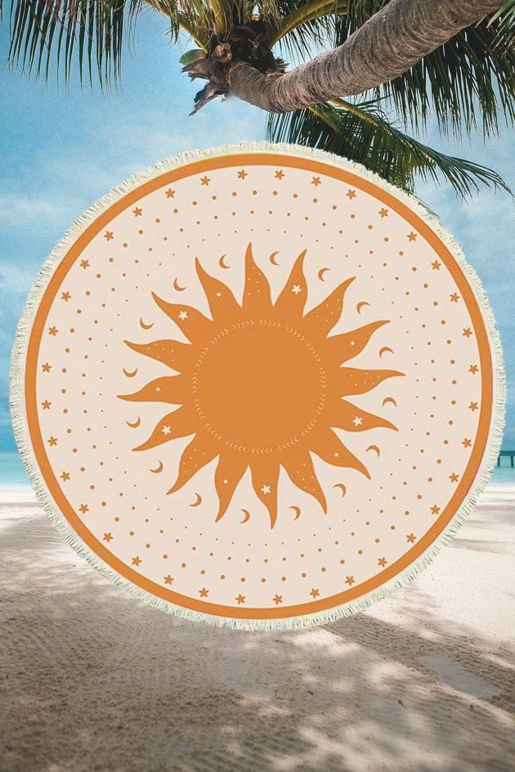 Sun Round Beach Towel