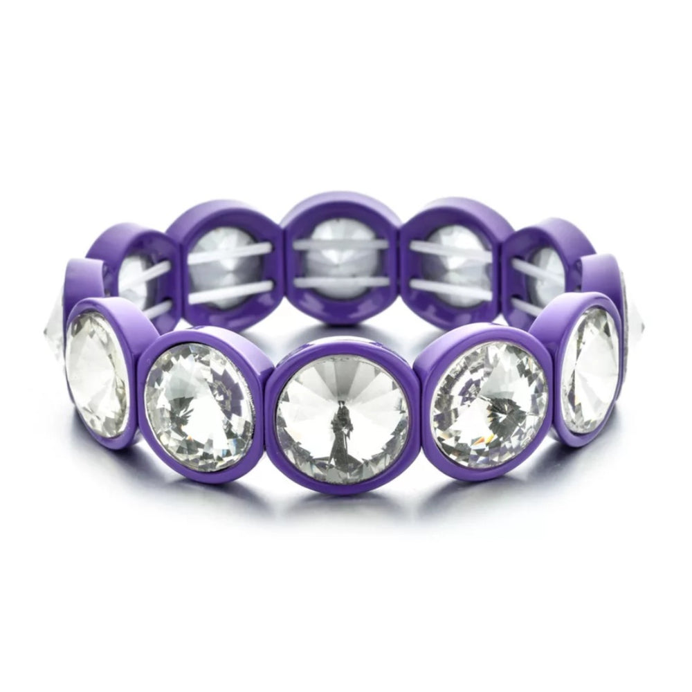 Isabel Elastic Band Bracelets Purple