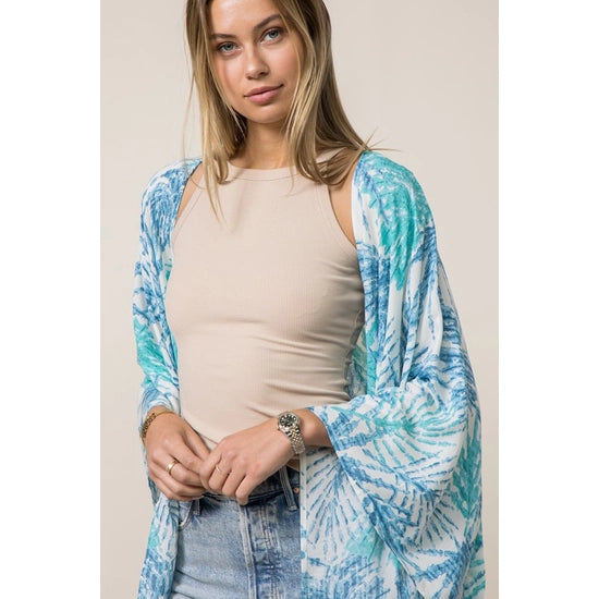 Tie Die Blue Cardigan